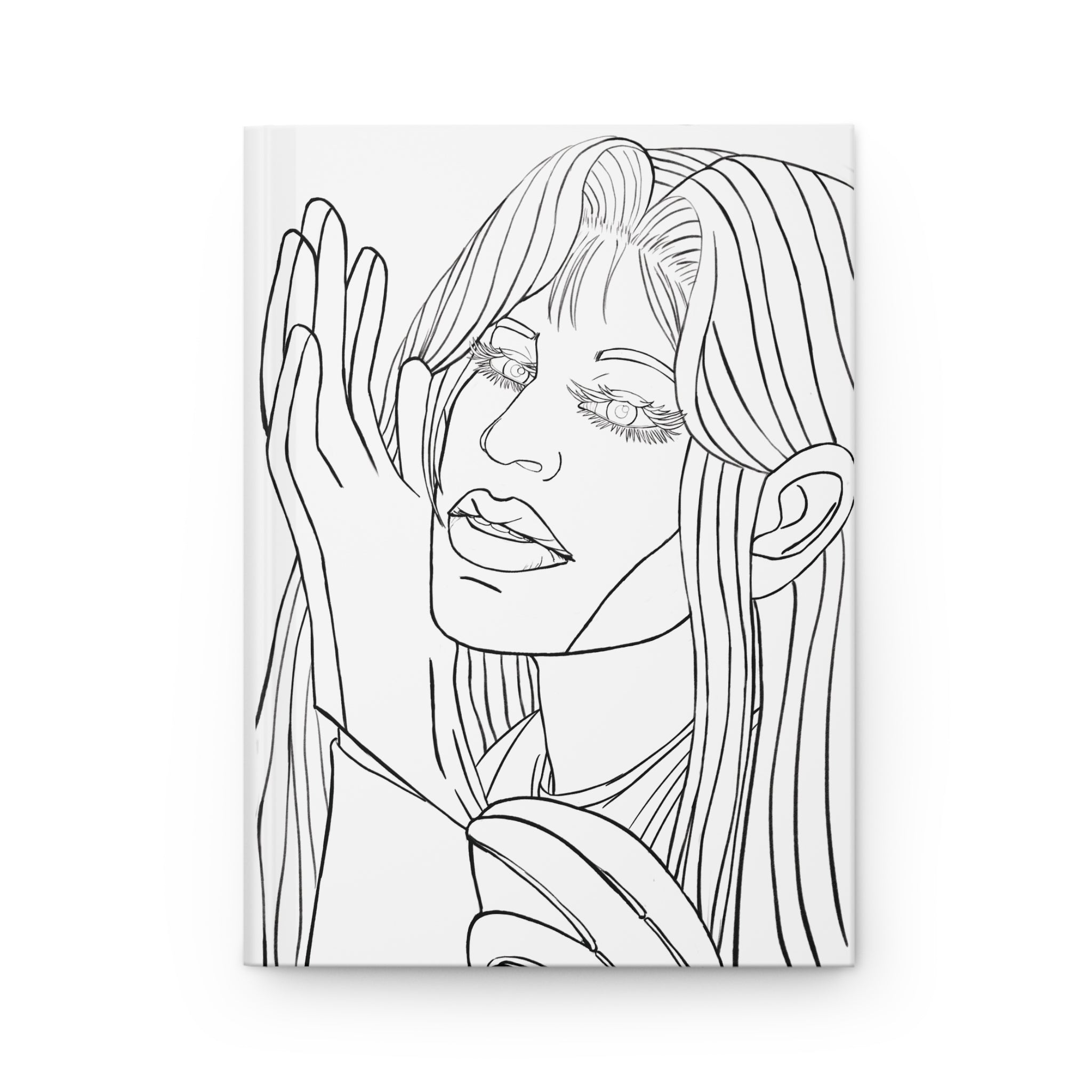 Hard Cover Journal Matte  | Butler | Anime & Manga  Inspired | Colorable | Fun | Relaxing | Fireplace