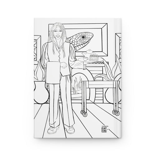 Hard Cover Journal Matte  | Butler | Anime & Manga  Inspired | Colorable | Fun | Relaxing | Fireplace