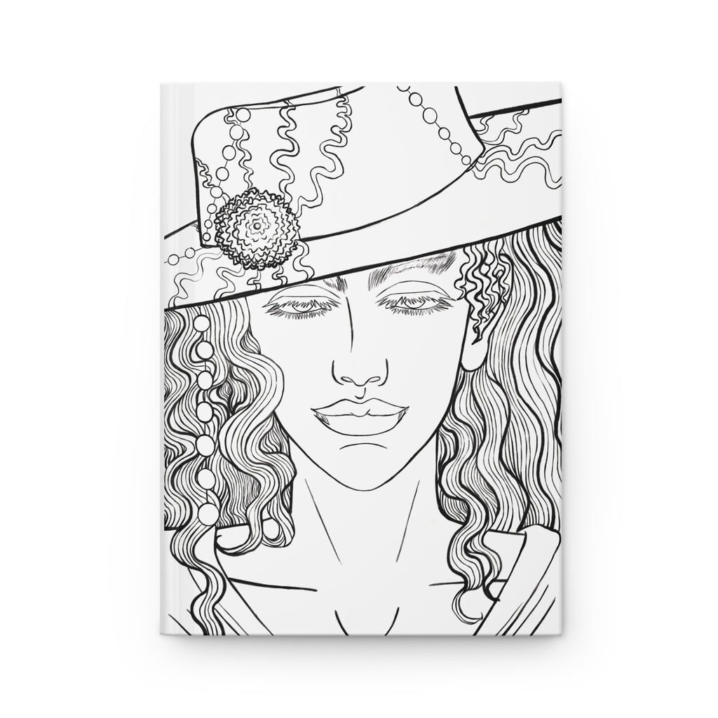 Hard Cover Journal Matte  Colorable | Anime inspired | Manga inspired | Fun & Relaxing