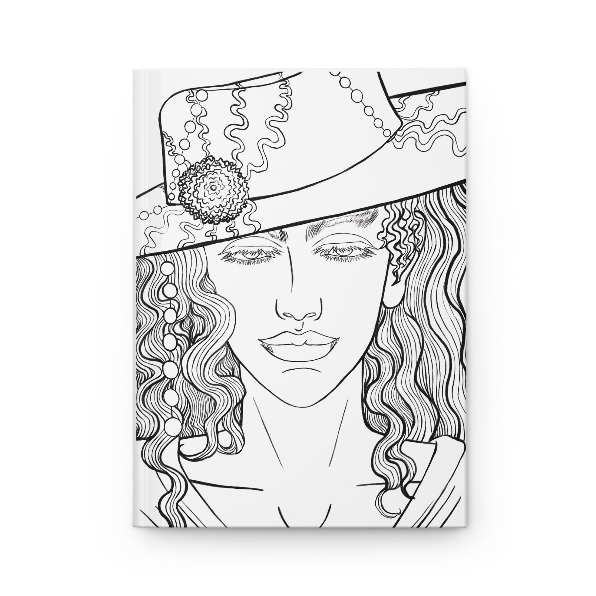 Hard Cover Journal Matte  Colorable | Anime inspired | Manga inspired | Fun & Relaxing