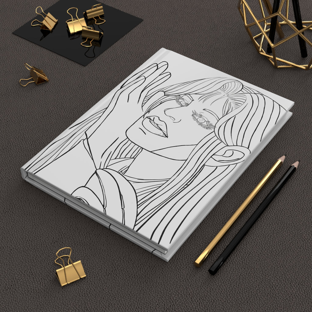 Hard Cover Journal Matte  | Butler | Anime & Manga  Inspired | Colorable | Fun | Relaxing | Fireplace