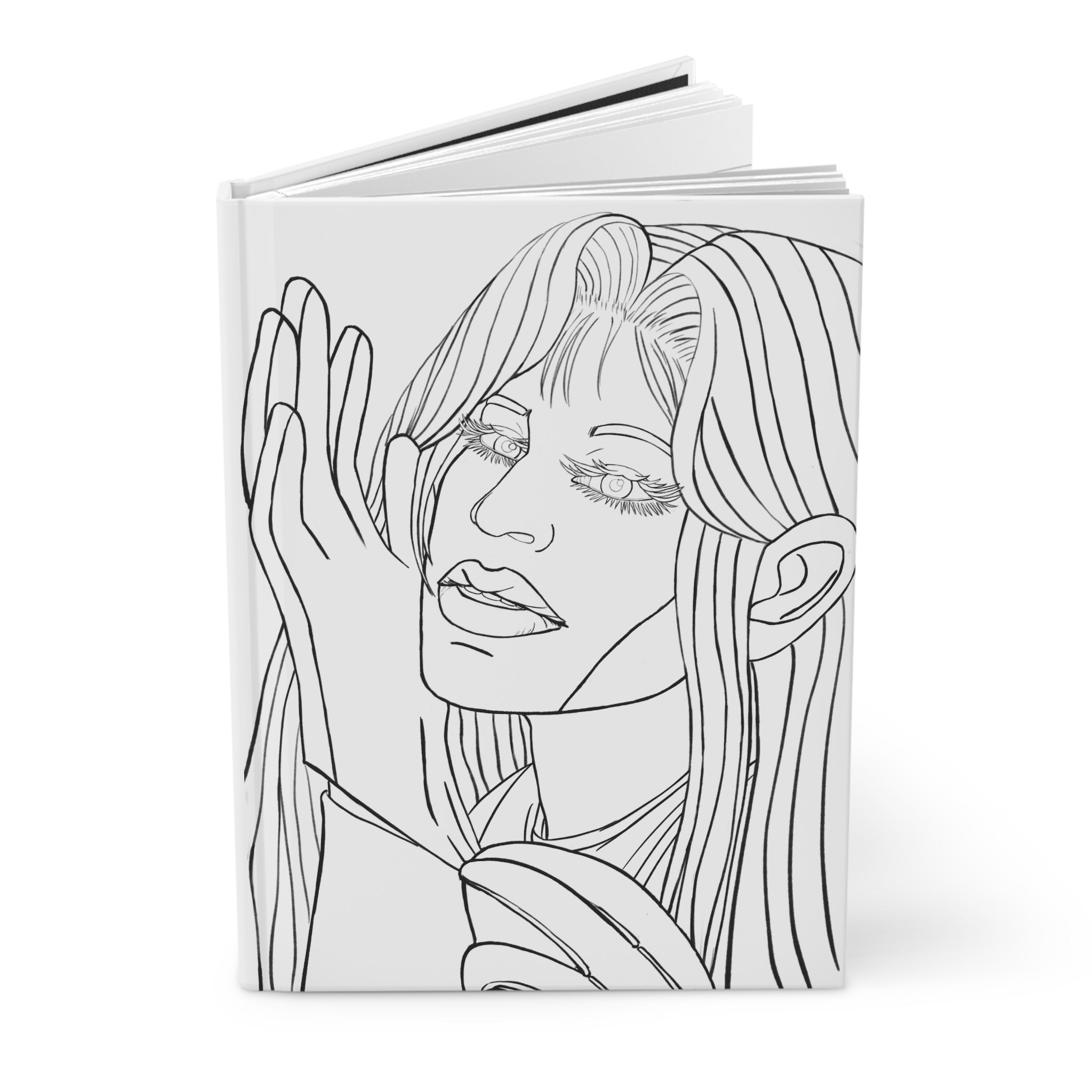 Hard Cover Journal Matte  | Butler | Anime & Manga  Inspired | Colorable | Fun | Relaxing | Fireplace
