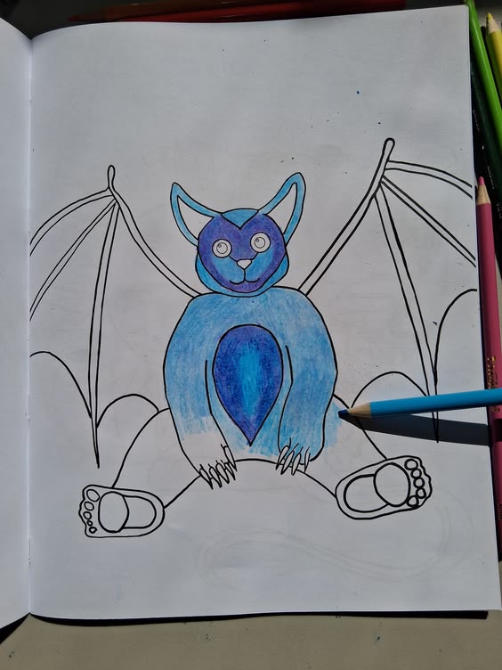 Easy Bold Colorable Creatures : Coloring book for Adults and Teens I Cozy I Animals I Insects I Creatures