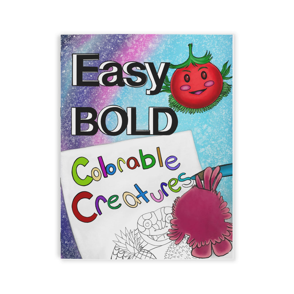 Easy Bold Colorable Creatures : Coloring book for Adults and Teens I Cozy I Animals I Insects I Creatures