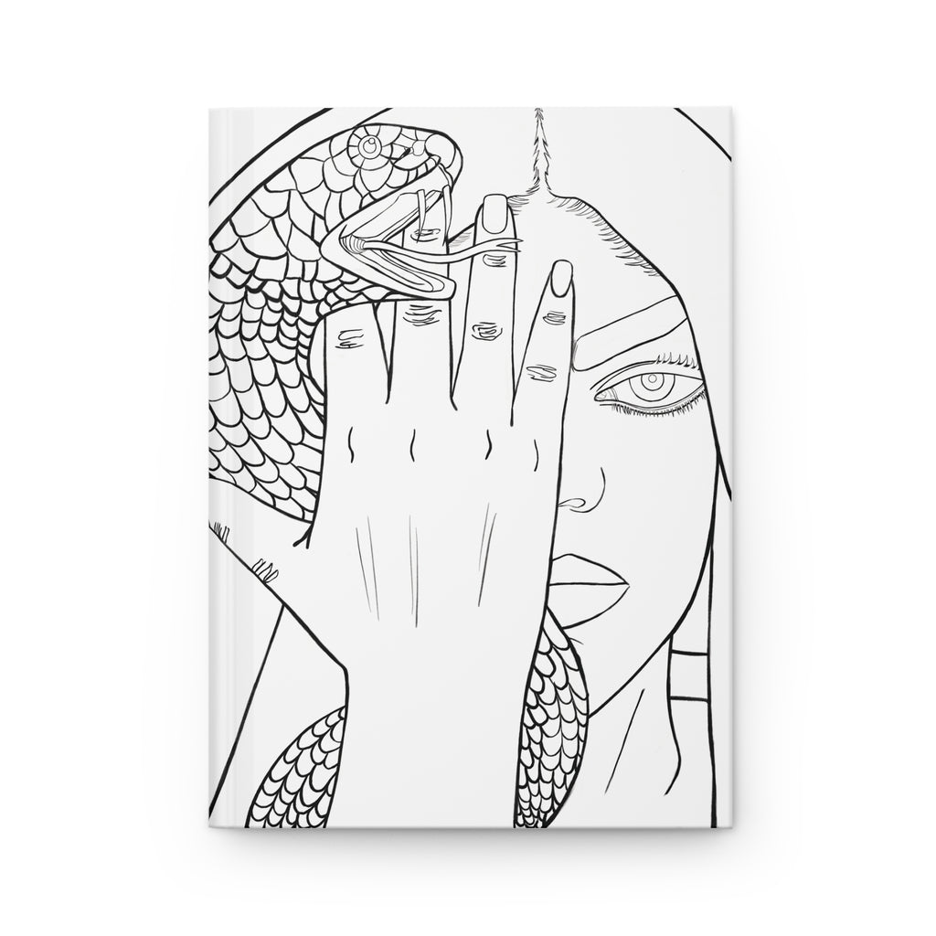 Hard Cover Notebook | Colorable Anime Inspired | King | Throne |  Relaxing | Manga Inspired | Lined Notebook |  Snake