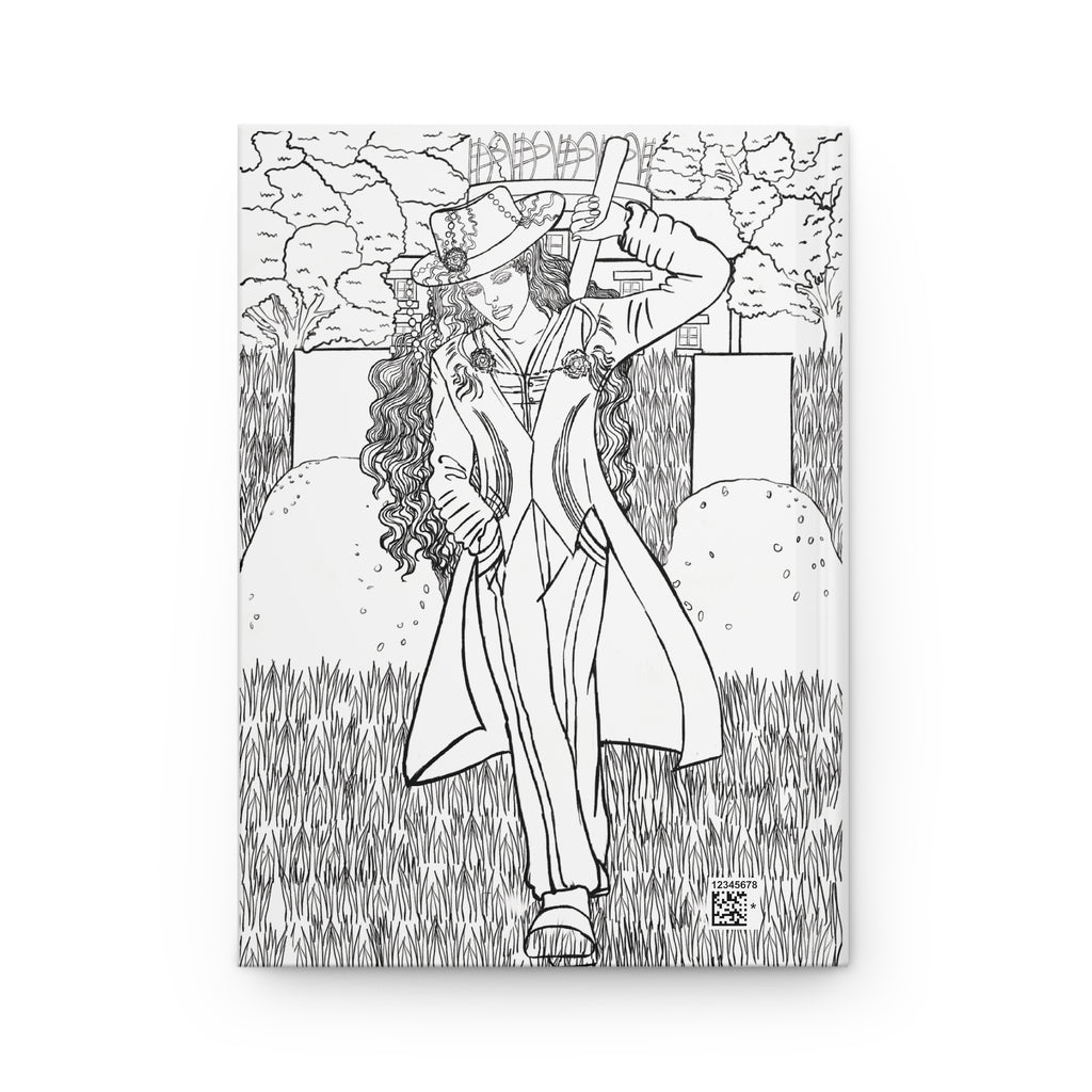 Hard Cover Journal Matte  Colorable | Anime inspired | Manga inspired | Fun & Relaxing