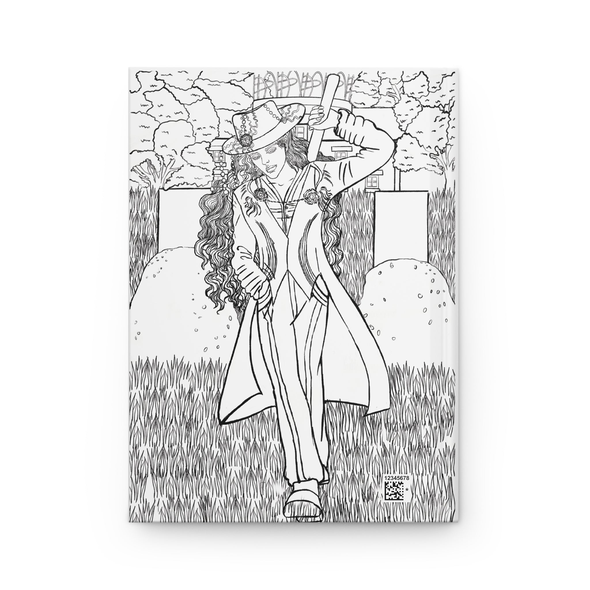 Hard Cover Journal Matte  Colorable | Anime inspired | Manga inspired | Fun & Relaxing