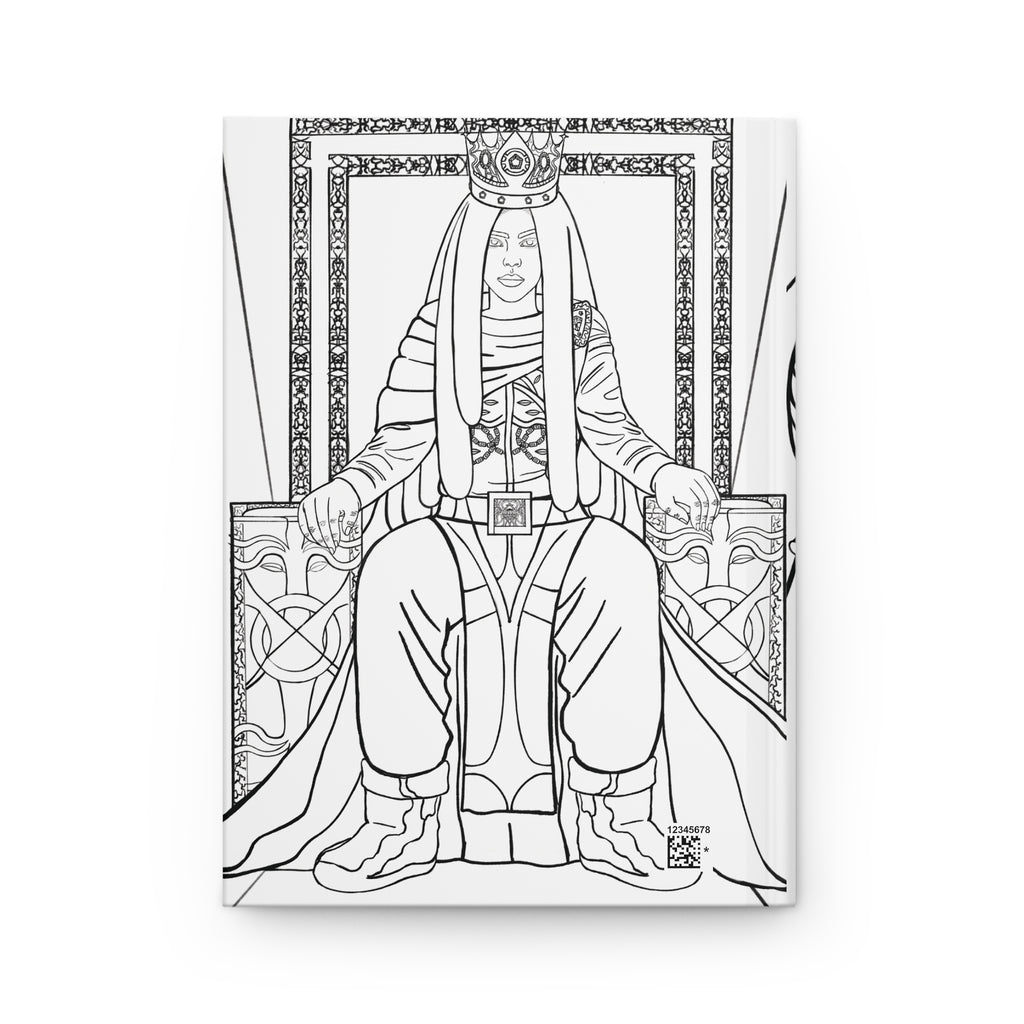 Hard Cover Notebook | Colorable Anime Inspired | King | Throne |  Relaxing | Manga Inspired | Lined Notebook |  Snake