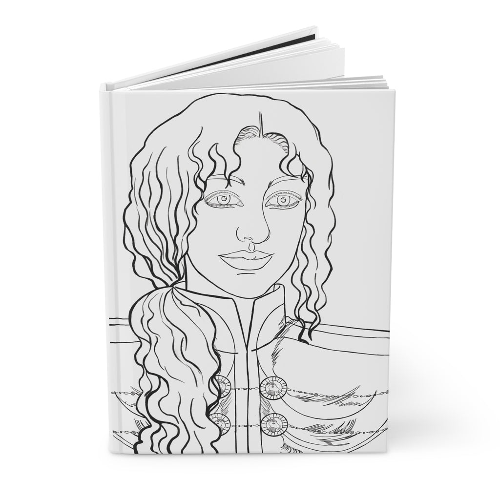Hard Cover Notebook | Colorable | Garden | Flowers | Anime & Manga Inspired