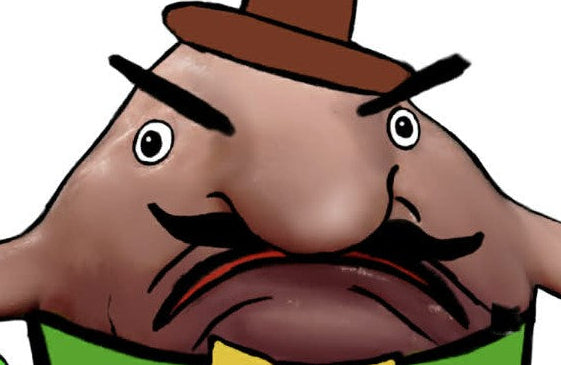 Bubba , he's a pet fish and he has a clothing collection out. He's wearing a hat and shirt with tie , and toe in his hand. Your on the scret page, you made it. Hi.