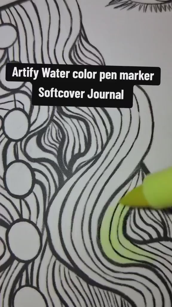 Its  a video about how different art supplies look on the softcover journal with the prints. 