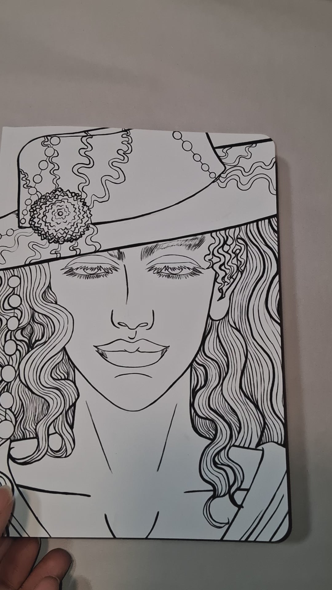 Video of how the item journal with prints look right. No color on it just bare.