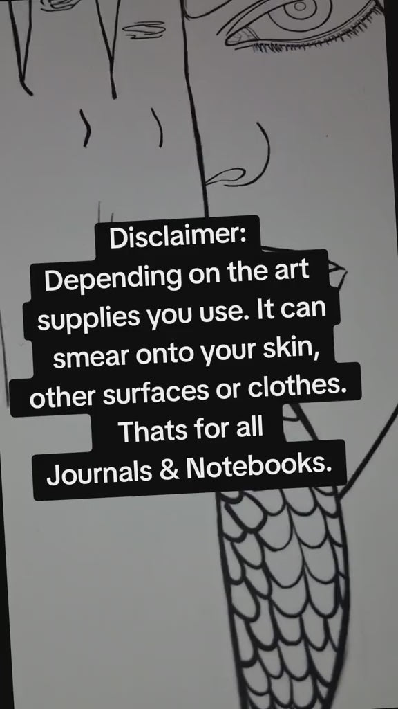 Its a video on how  different art materials look when colored on the hardcover notebook.